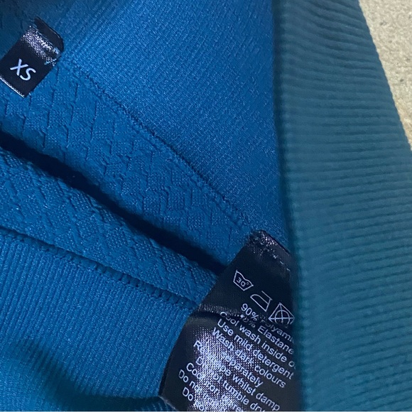 Balance Athletica Teal Blue Green Energy Quartz Textured High Waist Leggings XS - Picture 6 of 6